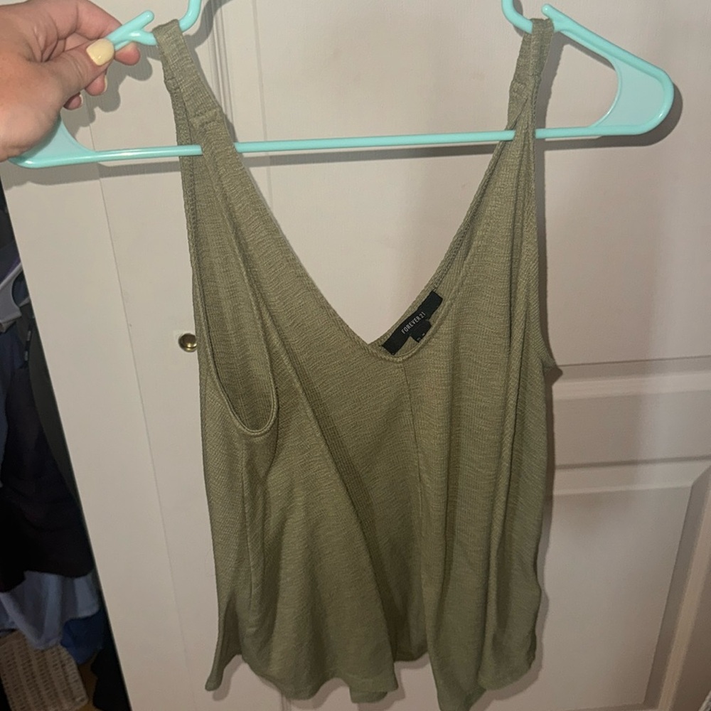 Forever 21 green tank